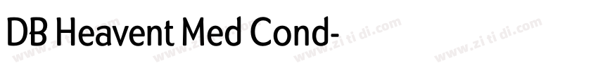 DB Heavent Med Cond字体转换 DB Heavent Med Cond字体转换
